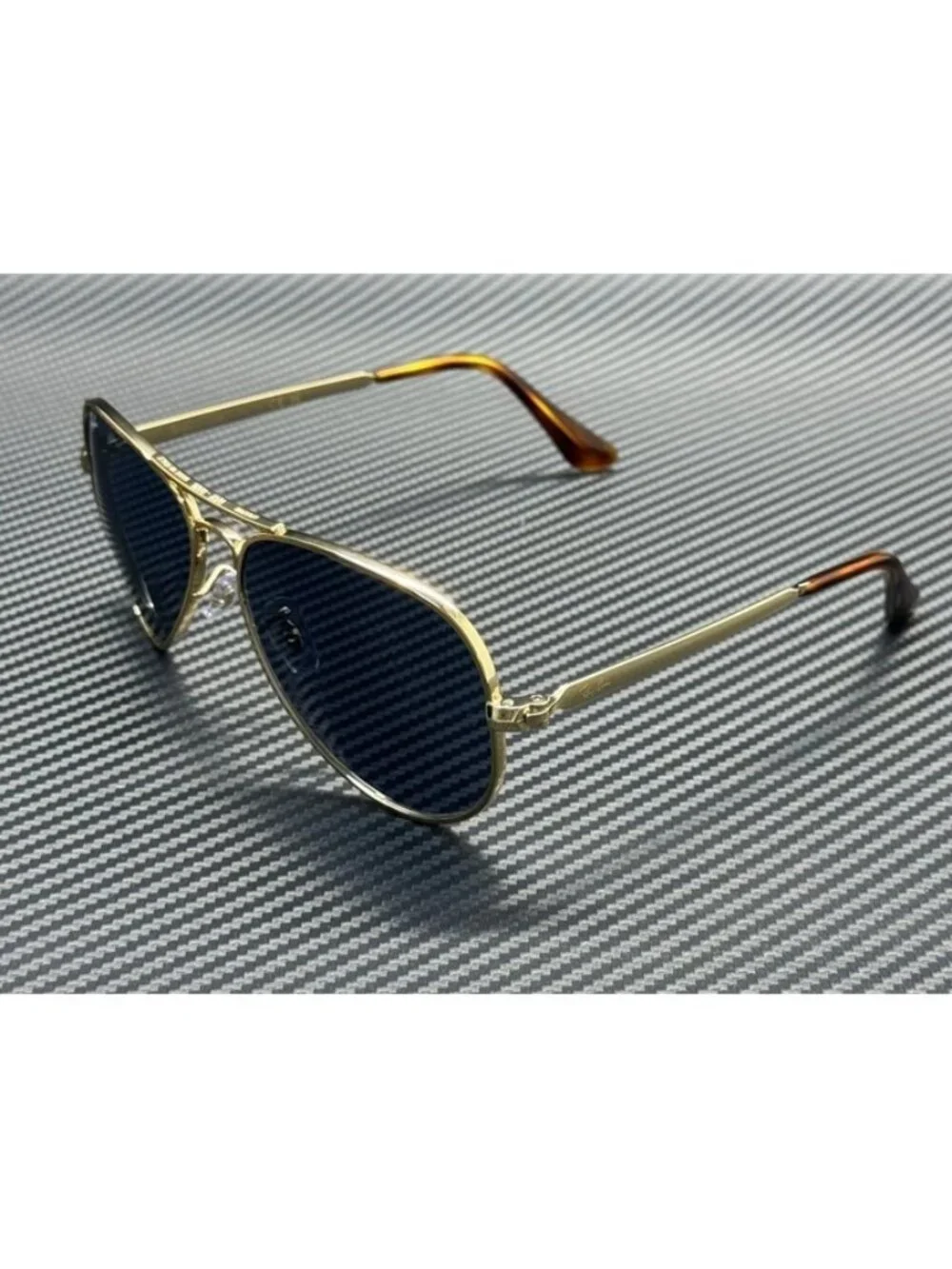 New Ray-Ban Men Arista Gold Sunglasses 62-16-145